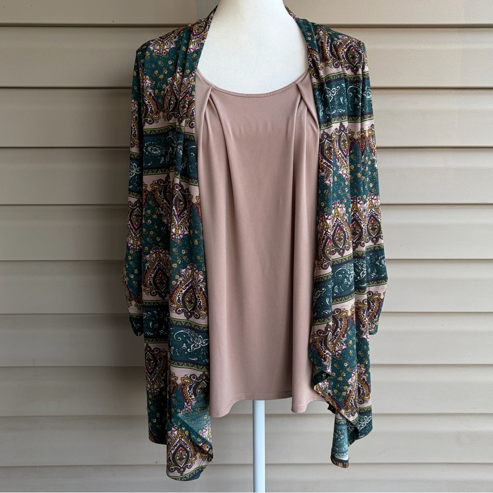 •Naif• Layered Look Knit Blouse - Size XL